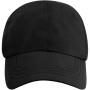 Mica 6 panel GRS recycled cool fit cap - Solid black
