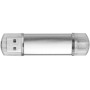 Aluminium On-the-Go (OTG) USB-stick - Zilver - 8GB