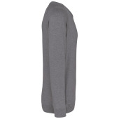 Herensweater BIO ronde hals raglanmouwen Grey Heather XL