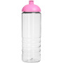 H2O Active® Treble 750 ml sportfles met koepeldeksel - Transparant/Roze