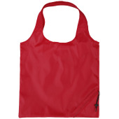 Bungalow opvouwbare polyester boodschappentas - Rood