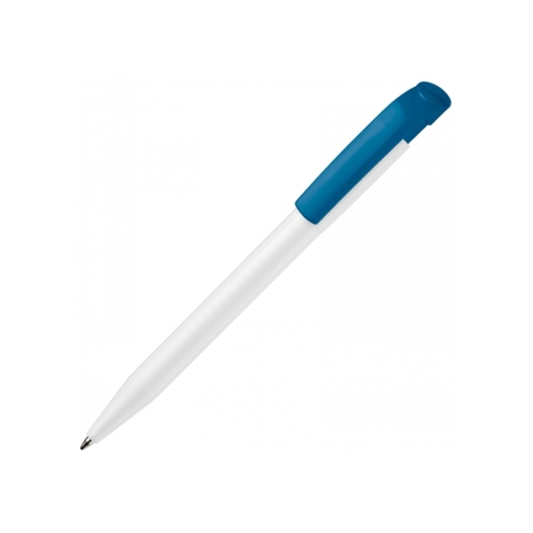 Ball pen S45 hardcolour - White / Light Blue