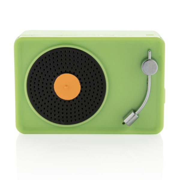Mini Vintage 3W draadloze speaker, groen