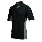 Poloshirt Bicolor Borstzak 202002 Black-Grey 3XL