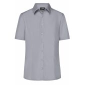 Ladies' Business Shirt Short-Sleeved - steel - 3XL