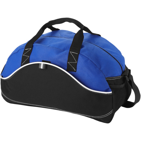 Boomerang duffel bag 20L - Solid black/Royal blue