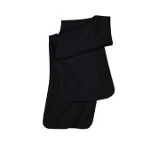 Gerecycleerde sjaal van fleece Black One Size