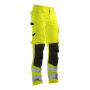 Jobman 2378 Hi-vis service trousers geel/zwart D120