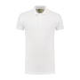 L&S Polo Basic Cot/Elast SS for him White-S