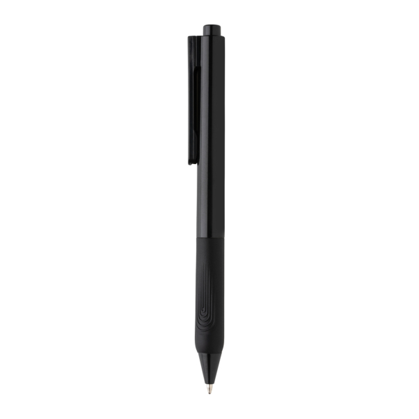 X9 pen met siliconen grip, zwart