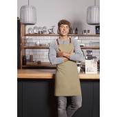 LS 37 Bib Apron Green-Generation , from Sustainable Material , Recycled Polyester - pebble grey - Stck