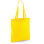 Shopper bag long handles Yellow One Size