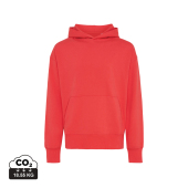 Iqoniq Yoho gerecycled katoen relaxed hoodie, luscious red (XXS)