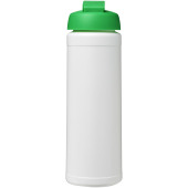 Baseline® Plus 750 ml sportfles met flipcapdeksel - Wit/Groen