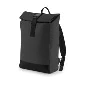 Reflective Roll-Top Backpack - Black Reflective - One Size