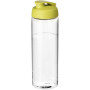 H2O Active® Vibe 850 ml flip lid sport bottle - Transparent/Lime