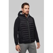 Bodywarmer met capuchon volwassene Black XS