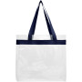 Hampton transparante draagtas 13L - Navy/Transparant