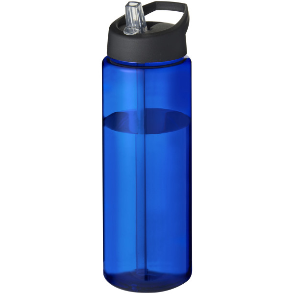 H2O Active® Vibe 850 ml spout lid sport bottle - Blue/Solid black