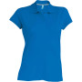 Damespolo korte mouwen Light Royal Blue XL