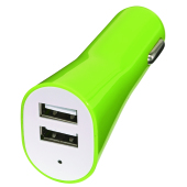 USB autolader met 2 poorten DRIVE groen