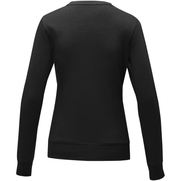 Zenon dames sweater met crewneck - Zwart - 4XL