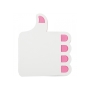 Zelfklevende memoblaadjes Thumbs-up - Wit / Donker roze