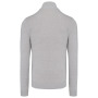 Heren pullover met ritskraag Grey Melange 4XL