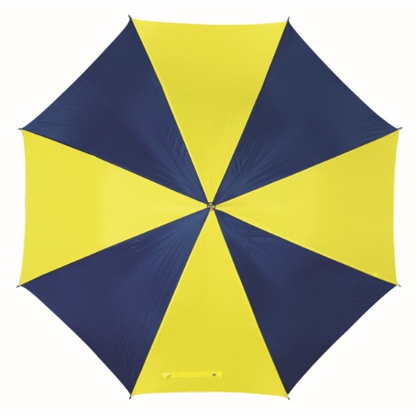 Automatisch te openen paraplu DISCO blauw, geel