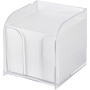 Vessel large memoblok met memopapier en houder - Transparant