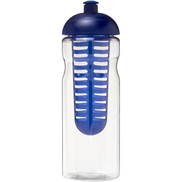 H2O Active® Base 650 ml dome lid sport bottle & infuser - Transparent/Blue