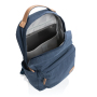 Impact AWARE™ 16 oz. recycled canvas backpack, blue