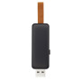 Gleam 8GB light-up USB flash drive - Solid black