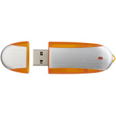 Oval USB - Oranje/Zilver - 32GB