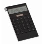 Elegant vormgegeven dual-power calculator DOTTY MATRIX zwart