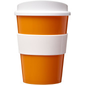 Americano® Medio 300 ml beker met grip - Oranje/Wit