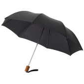 Oho 20'' opvouwbare paraplu - Zwart