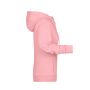 8025 Ladies' Zip Hoody roze-melange 3XL