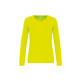Damessportshirt Lange Mouwen Fluorescent Yellow L