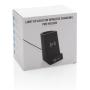 Light up logo pen houder met 5W draadloze oplader, zwart