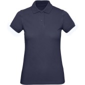 Ladies' organic polo shirt Navy Blue XXL