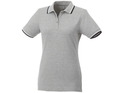 Fairfield dames polo met tipping en korte mouwen Fairfield dames polo met tipping en korte mouwen