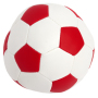 Vinyl soccer ball - white/red