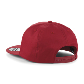 5 Panel Snapback Rapper Cap - Classic Red - One Size