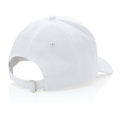 Impact 5 panels cap, 280gr genanvendelig bomuld, med AWARE™, hvid