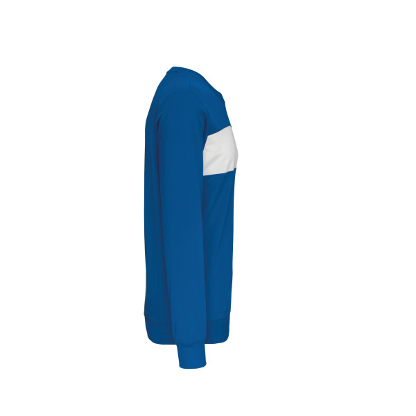Sweater in polyester Sporty Royal Blue / White S