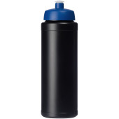 Baseline® Plus grip 750 ml sportfles met sportdeksel - Zwart/Blauw