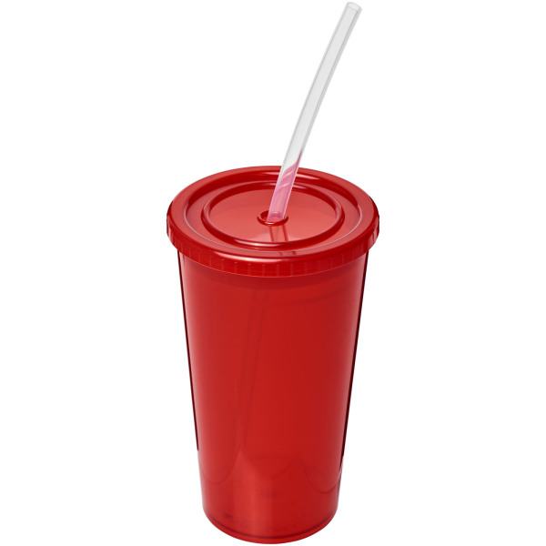 Stadium 350 ml double-walled cup - Red