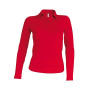 Damespolo lange mouwen Red 3XL