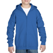 Gildan Sweater Hooded Full Zip HeavyBlend for kids Royal Blue S